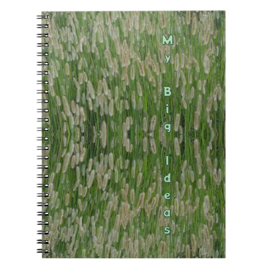 Grüne Großsaaten Notizblock (Vorderseite)