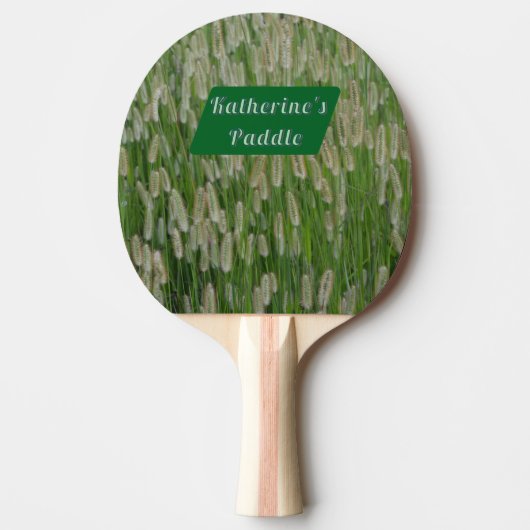 Grüne Großsaaten Tischtennis Schläger (Vorderseite)
