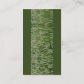 Grüne Großsaaten Visitenkarte (Rückseite)