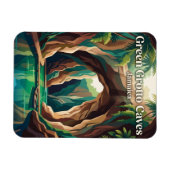 Grüne Grotto-Höhlen Jamaika Magnet (Horizontal)