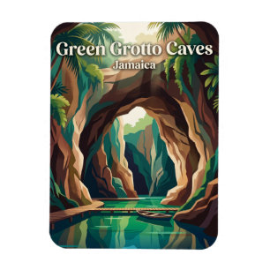 Grüne Grotto-Höhlen Jamaika Magnet