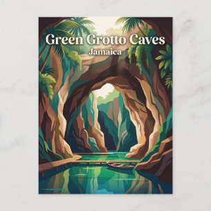 Grüne Grotto-Höhlen Jamaika Postkarte
