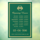 Grüne Grün des klassischen Firmenlogos Fensteraufkleber (Blatt 3)