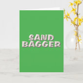 Grüne Grün-Grußkarte von Sandbagger Karte (Gelbe Blume)
