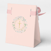 Grüne Grünanlage Garland Rosa Rosa Geschenkschachtel (Rückseite)