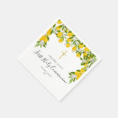 Grüne Grüne des ersten heiligen Kommunion Lemons Serviette (Ecke)