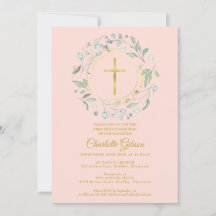 Grüne Grüne erste heilige Kommunion Rosa Gold