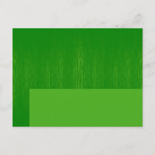 Grüne/grüne Holzkörner Hochzeitsschreiben der Plat Postkarte