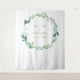 Grüne Grüne Kulisse Wandteppich