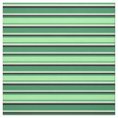 Grüne, grüne, weiße und schwarze Linien Stoff (Muster)