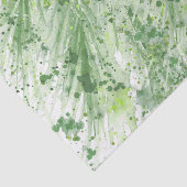 Grüne Grünflächen abstrakte Aquarellkunst Seidenpapier (Ausschnitt)