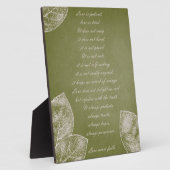 Grüne Grunge-Blätter Fotoplatte (Seite)