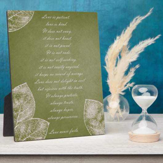 Grüne Grunge-Blätter Fotoplatte (Seite)