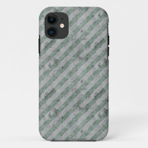 Grüne Grunge Diagonal Streifen Case-Mate iPhone Hülle