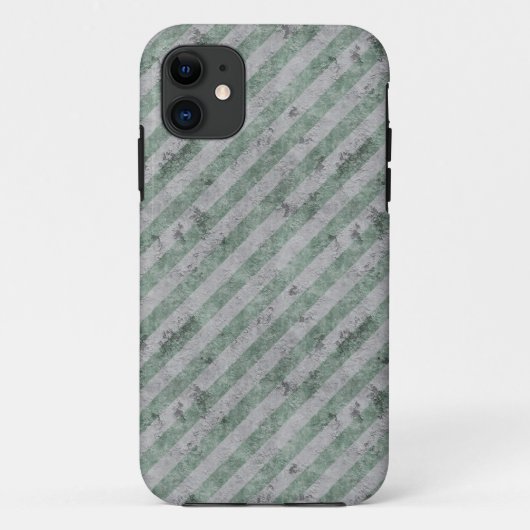 Grüne Grunge Diagonal Streifen Case-Mate iPhone Hülle (Rückseite)