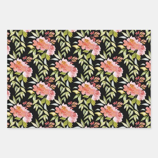 Grüne Grünpflanzen Geschenkpapier Set (Vorderseite)