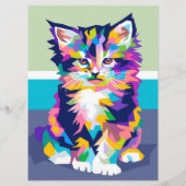 Grüne Guinea Pig Muster Pet Besitzer Perfektes Ges Menükarte (Rückseite)