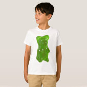 Grüne gummiartige Bärn-Süßigkeit T-Shirt (Vorne ganz)