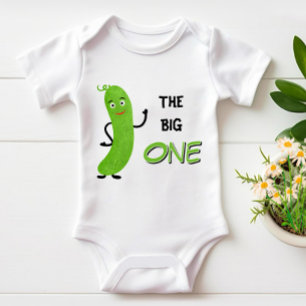 Grüne Gurke Baby Strampler