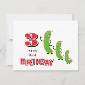 Grüne Gurken Einladung (Vorderseite)