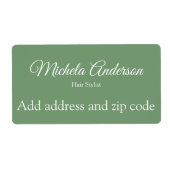 Grüne Haarstylist hinzufügen Adresse Postleitzahl (Vorne)