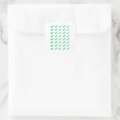 Grüne Häkchen-Planer-Aufkleber Quadratischer Aufkleber (Tasche)