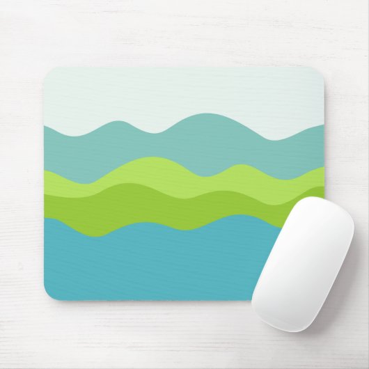 Grüne Halbinsel Mousepad (Mit Mouse)