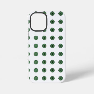 Grüne Halloween-Augen mit Punkten iPhone 12 Mini Hülle