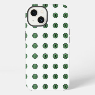 Grüne Halloween-Augen mit Punkten iPhone 13 Hülle