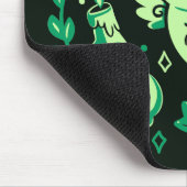 Grüne Halloween-Stimmung Mousepad (Ecke)
