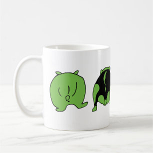 Grüne Hamsterpopos Kaffeetasse