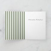 Grüne Hand mit nacktem Baum Karte (Innenseite)