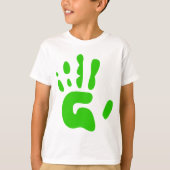 Grüne Hand T-Shirt (Vorderseite)