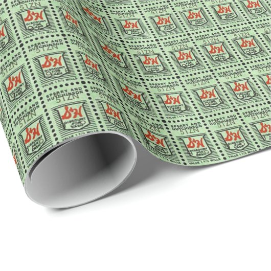 Grüne Handelsmarken Geschenkpapier (Rolleneckpunkt)
