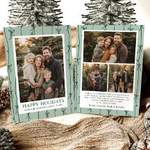 Grüne handgezeichnete Schleife Weihnachten Familie