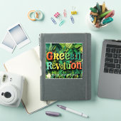 "Grüne Harmonie in Design" Aufkleber (iPad Hülle)