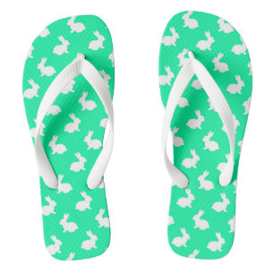 Grüne Hasen Flip Flops Badesandalen