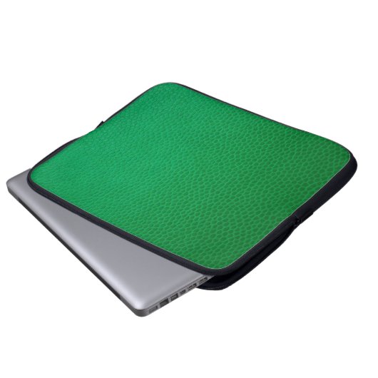 Grüne Hautstruktur Laptopschutzhülle (Vorne Knopf)