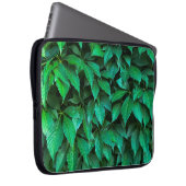 grüne Hecke Hintergrund Parthenocissus Muster Text Laptopschutzhülle (Vorne Rechts)