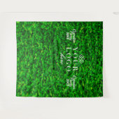 Grüne Hecke Wand Weiße Fotos Hintergrund Wandteppich (Vorderseite (Horizontal))