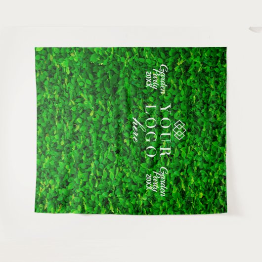 Grüne Hecke Wand Weiße Fotos Hintergrund Wandteppich (Vorderseite (Horizontal))