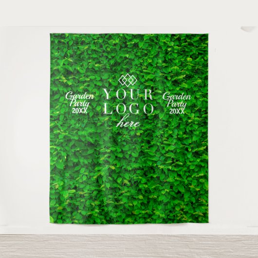 Grüne Hecke Wand Weiße Fotos Hintergrund Wandteppich (Vorderseite)