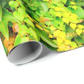 Grüne Hecken-Pflanze Geschenkpapier (Rolleneckpunkt)