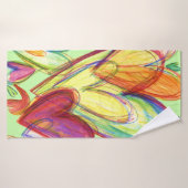 Grüne Heilkraft Kunsthandtuch Badehandtuch (Badehandtuch)