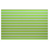 Grüne, hellblaue, rote und dunkelgrüne Streifen Stoff (Fat Quarter (45,7 x 55,9 cm))