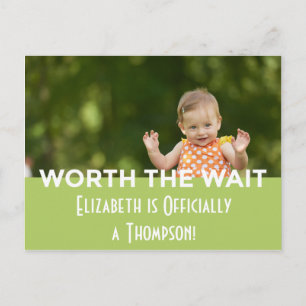 Grüne helle moderne einladungspostkarte