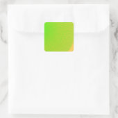Grüne, hellgrüne Farbe leuchtet auf Quadratischer Aufkleber (Tasche)
