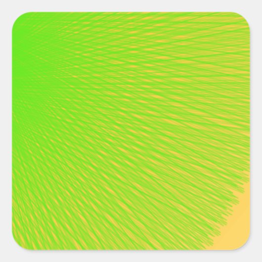 Grüne, hellgrüne Farbe leuchtet auf Quadratischer Aufkleber (Vorderseite)