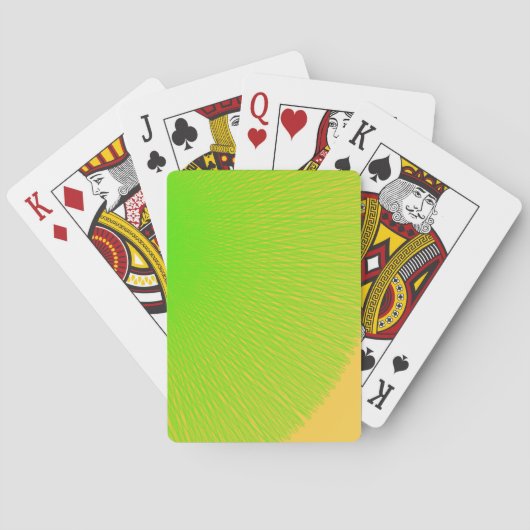 Grüne, hellgrüne Farbe leuchtet auf Spielkarten (Rückseite)