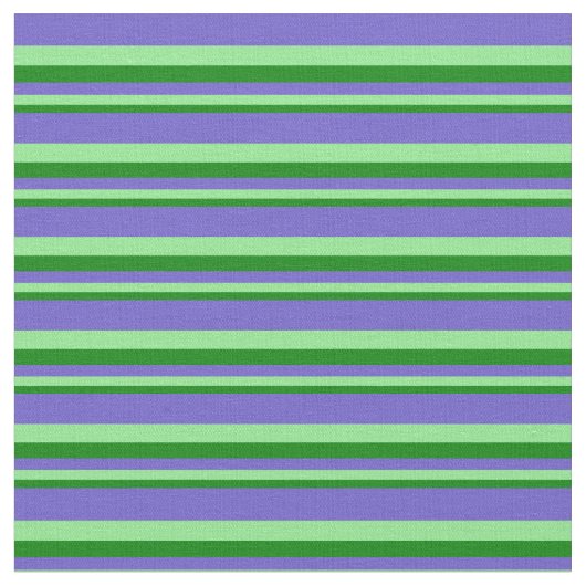 Grüne, hellgrüne und schieferblaue Linien Stoff (Nahaufnahme)